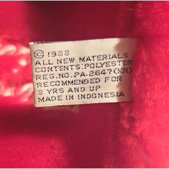 Vintage Christmas Stocking 3D Plush Moose 24" Chrisha Playful 1988  *No sound* - Picture 9 of 12